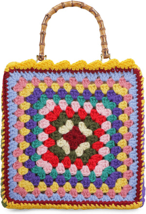 Borsa con lavorazione crochet-1